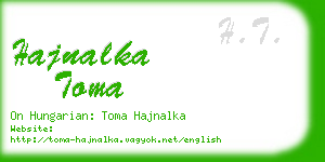 hajnalka toma business card